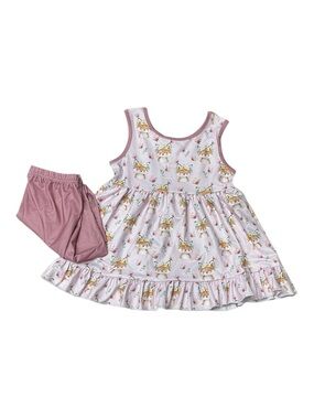 Pete + Lucy - NWT - Foxglove 2 piece Set with Matching Shorts